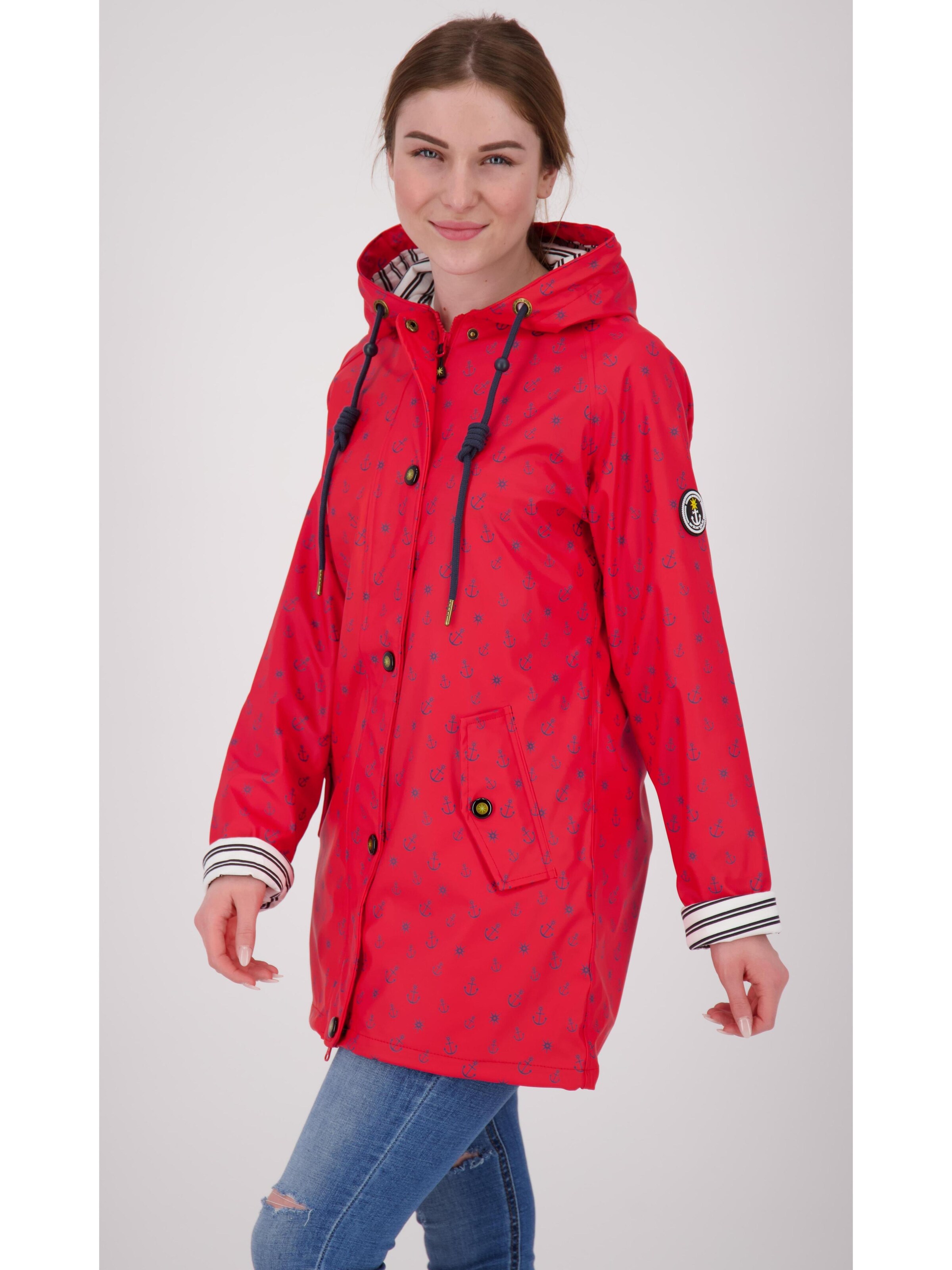 ankerglut Between-seasons parka 'Friesennerz ANKERGLUTZAUBER' in Red