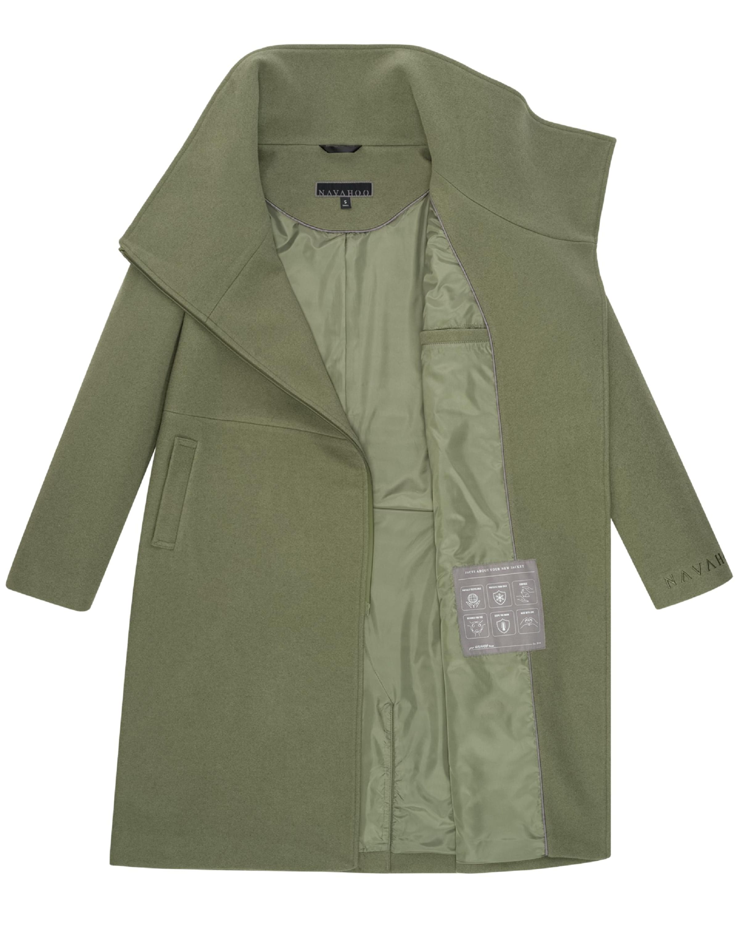 Cappotto di mezza stagione 'Samtrose' di NAVAHOO in verde