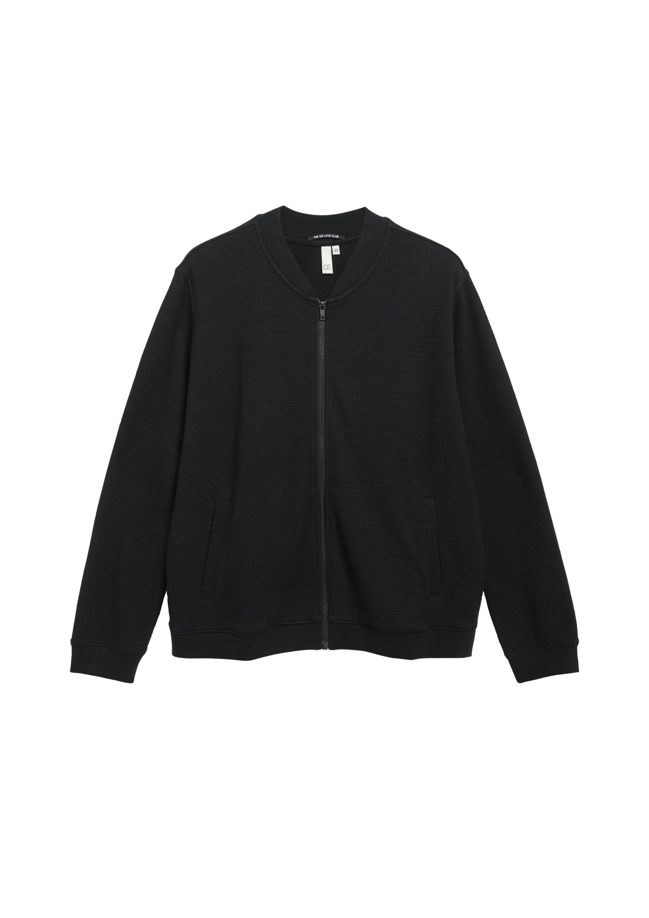 QS Zip-Up Hoodie in XXL in Black, Item view