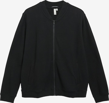 Veste de survêtement QS en noir : devant