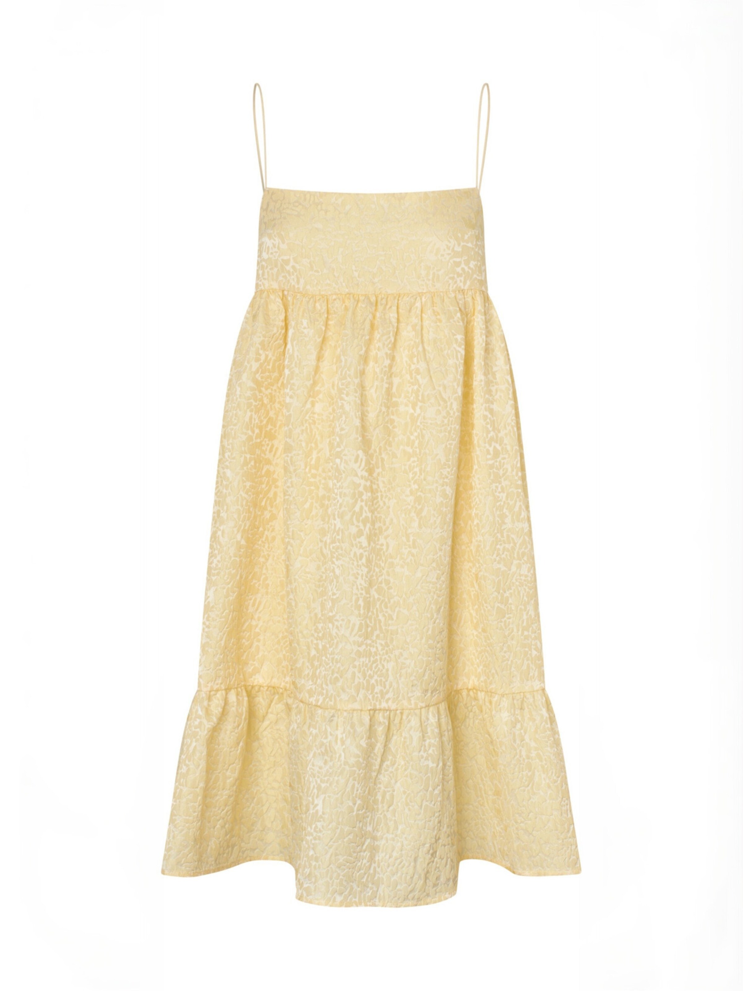 Crās Dress ' Rebildacras ' in Yellow: front