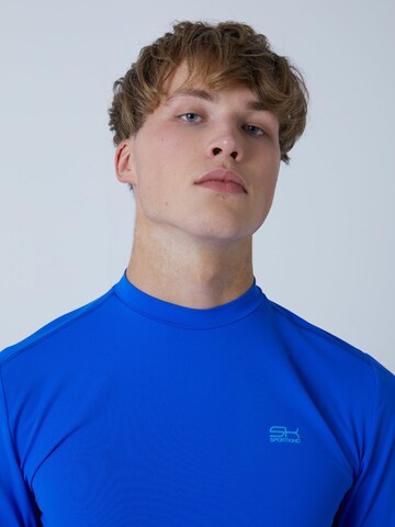 SPORTKIND Funktionsshirt 'Langarmshirt High-Neck'‌‌‌‌‌‌‌‌‌ in Blau
