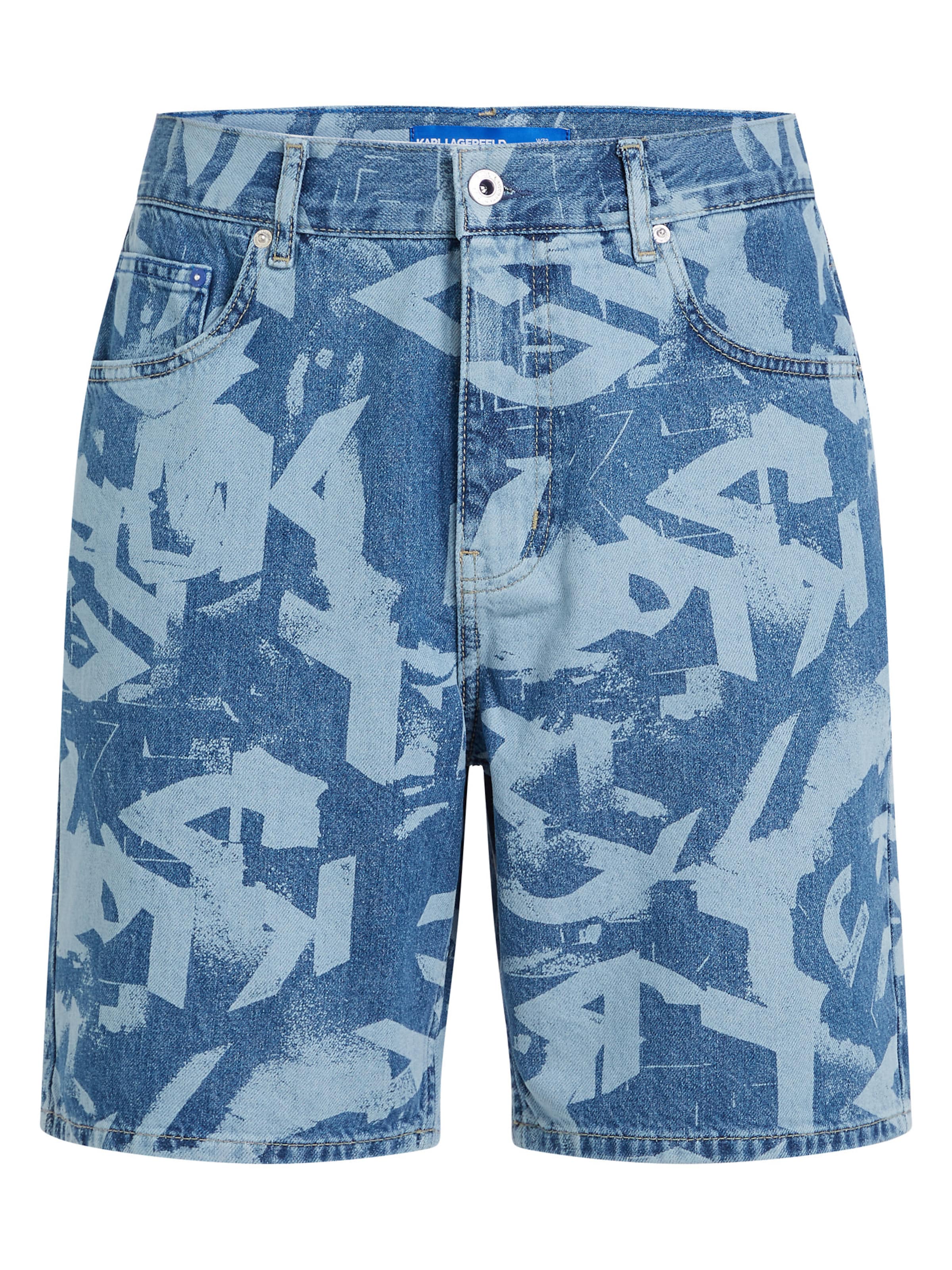 KARL LAGERFELD JEANS Regular Jeans in Blauw: voorkant
