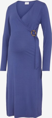 MAMALICIOUS Šaty 'Lele' – modrá: přední strana