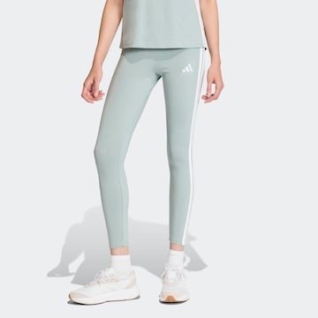 ADIDAS SPORTSWEAR Skinny Workout Pants 'Essentials' in Green: front
