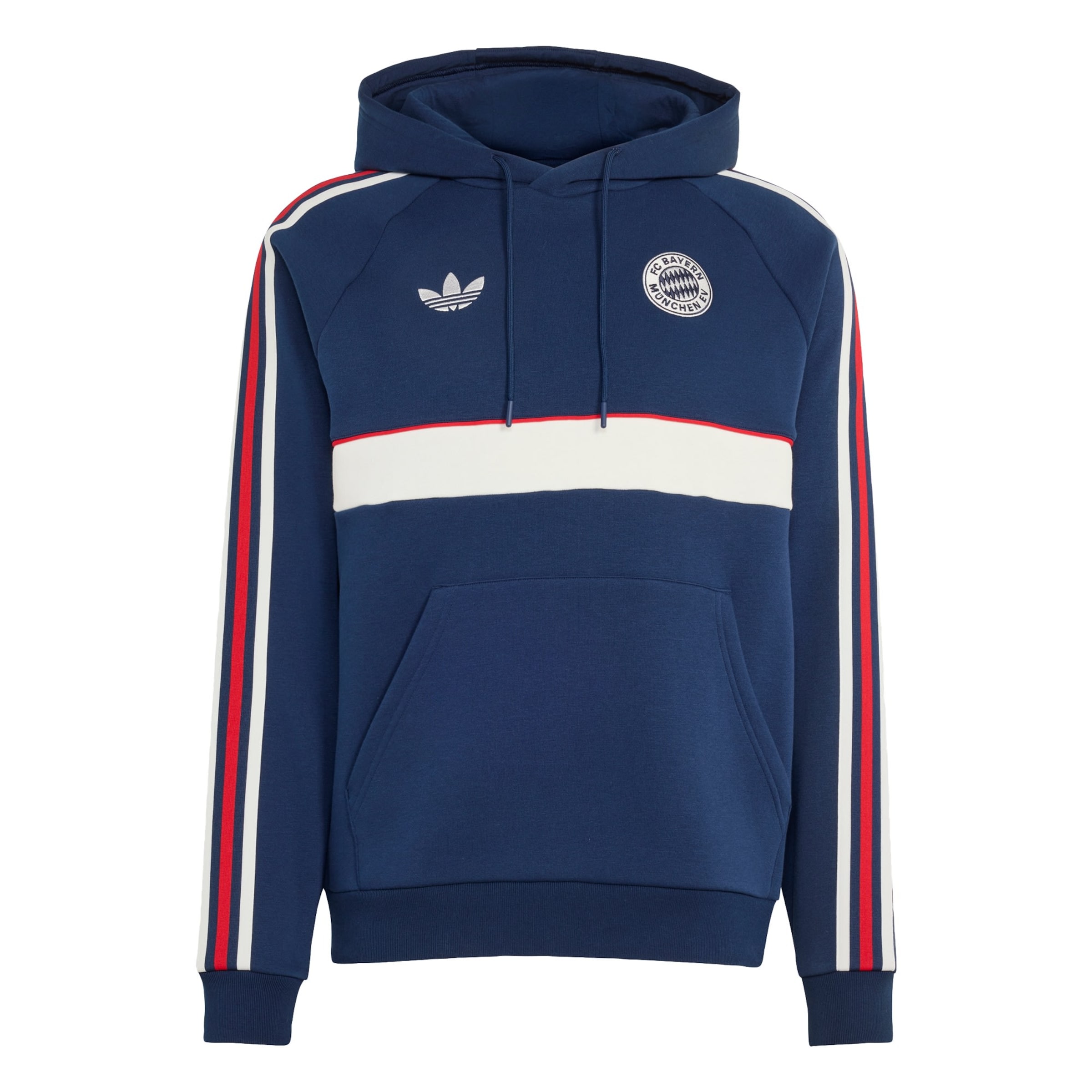 ADIDAS PERFORMANCE Sportsweatshirt 'FC Bayern München' in S in navy / rot / weiß, Produktansicht