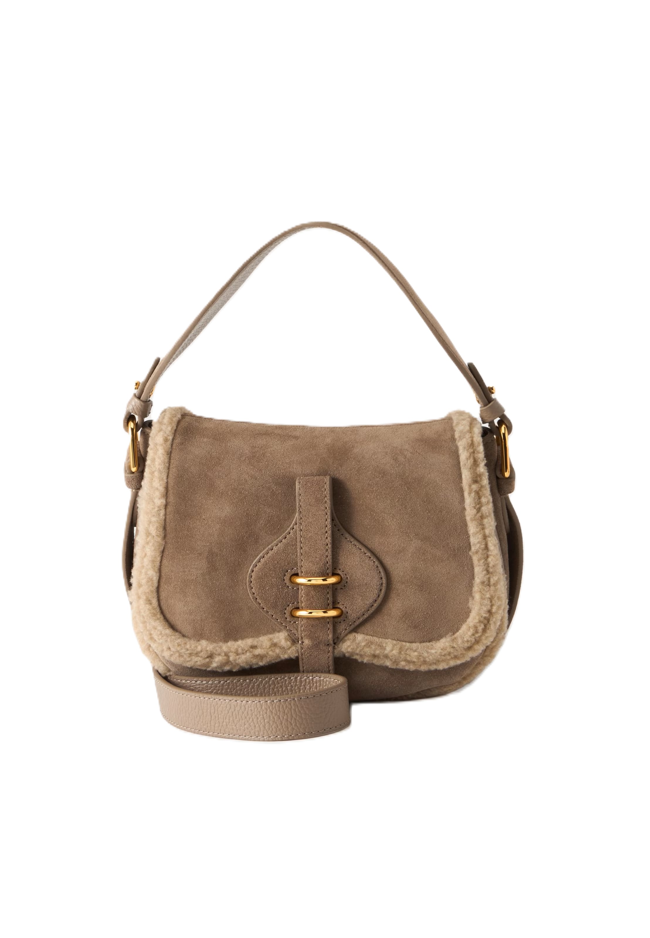 Borsa a tracolla 'MAVERY' di Coccinelle in grigio: frontale