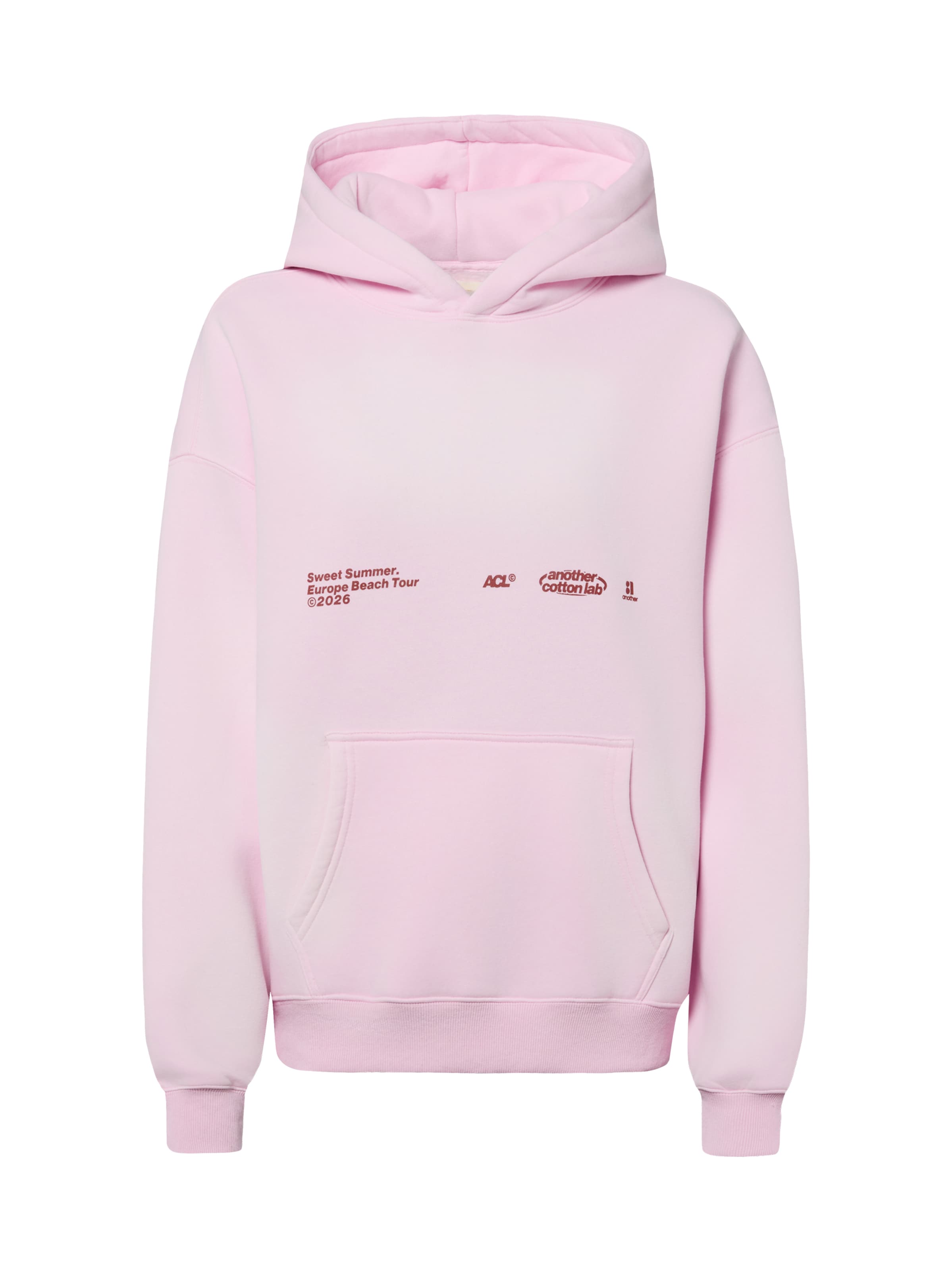 Another Cotton Lab Sweatshirt 'Suenos Sol Festival' in Pink: Vorderseite