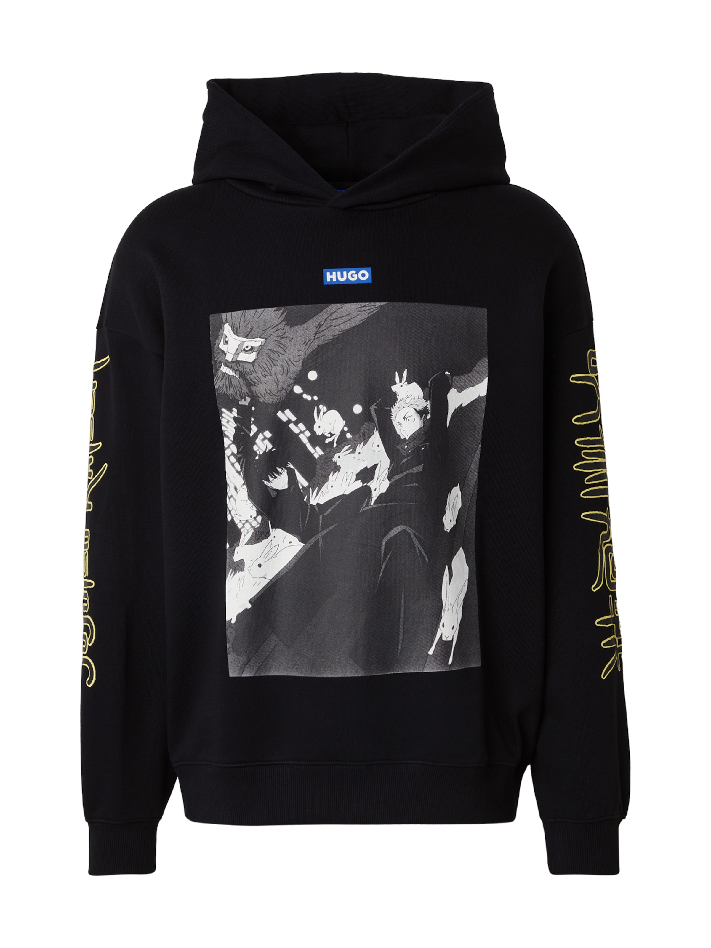 HUGO Sweatshirt 'Nimayho' in Schwarz: Vorderseite