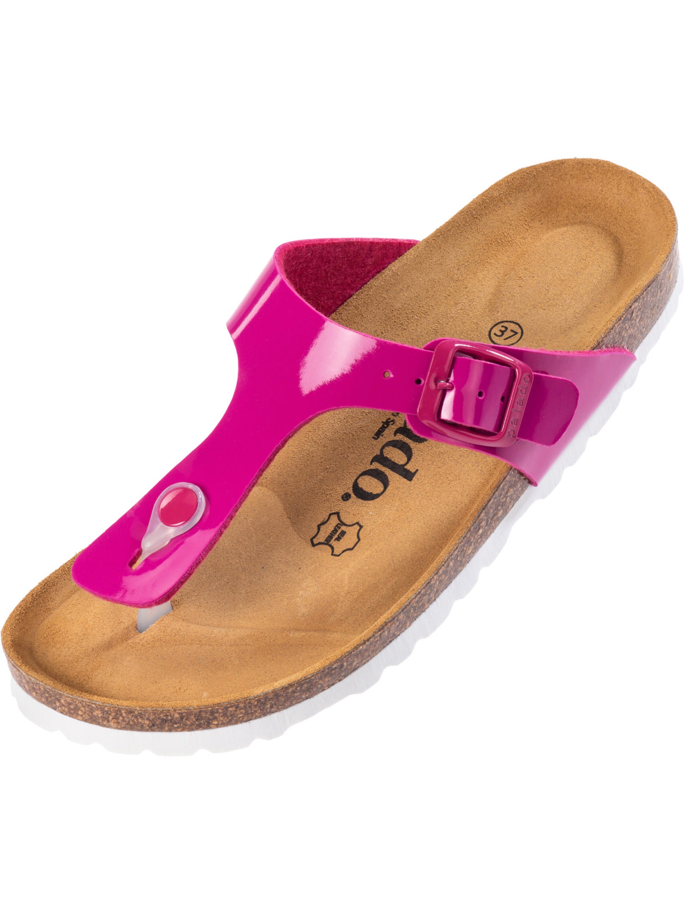 Palado - Sandalias de dedo 'Kos Lack' en rosa: frente