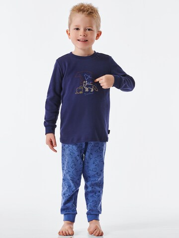 SCHIESSER Pajamas in Blue: front