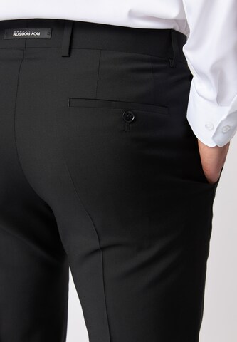 Regular Pantalon à plis ROY ROBSON en noir
