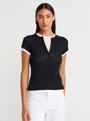 T-shirt Dilvin en noir : devant