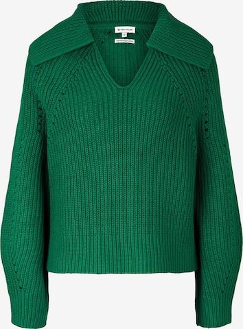 Pullover di TOM TAILOR in verde: frontale