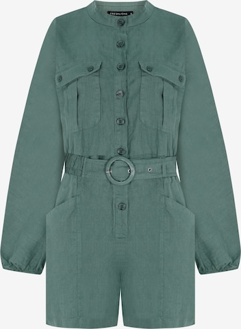 FRESHLIONS Jumpsuit 'Jade' in Green: front