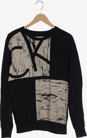 Calvin Klein Jeans Sweatshirt & Zip-Up Hoodie in XL in Black: front