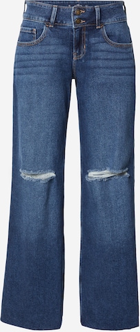HOLLISTER Zvonové kalhoty Džíny – modrá: přední strana