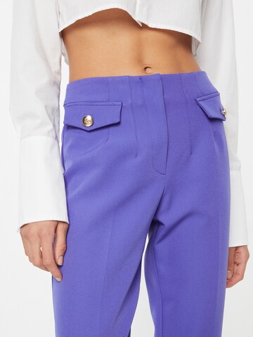 River Island Regular Pleated Pants in Purple