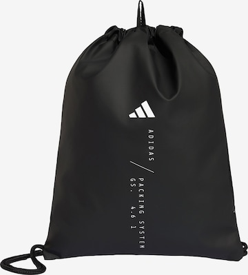 juoda ADIDAS PERFORMANCE Sportinis krepšys-maišas: priekis