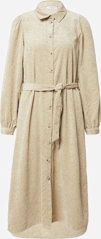 Robe-chemise MSCH COPENHAGEN en beige : devant