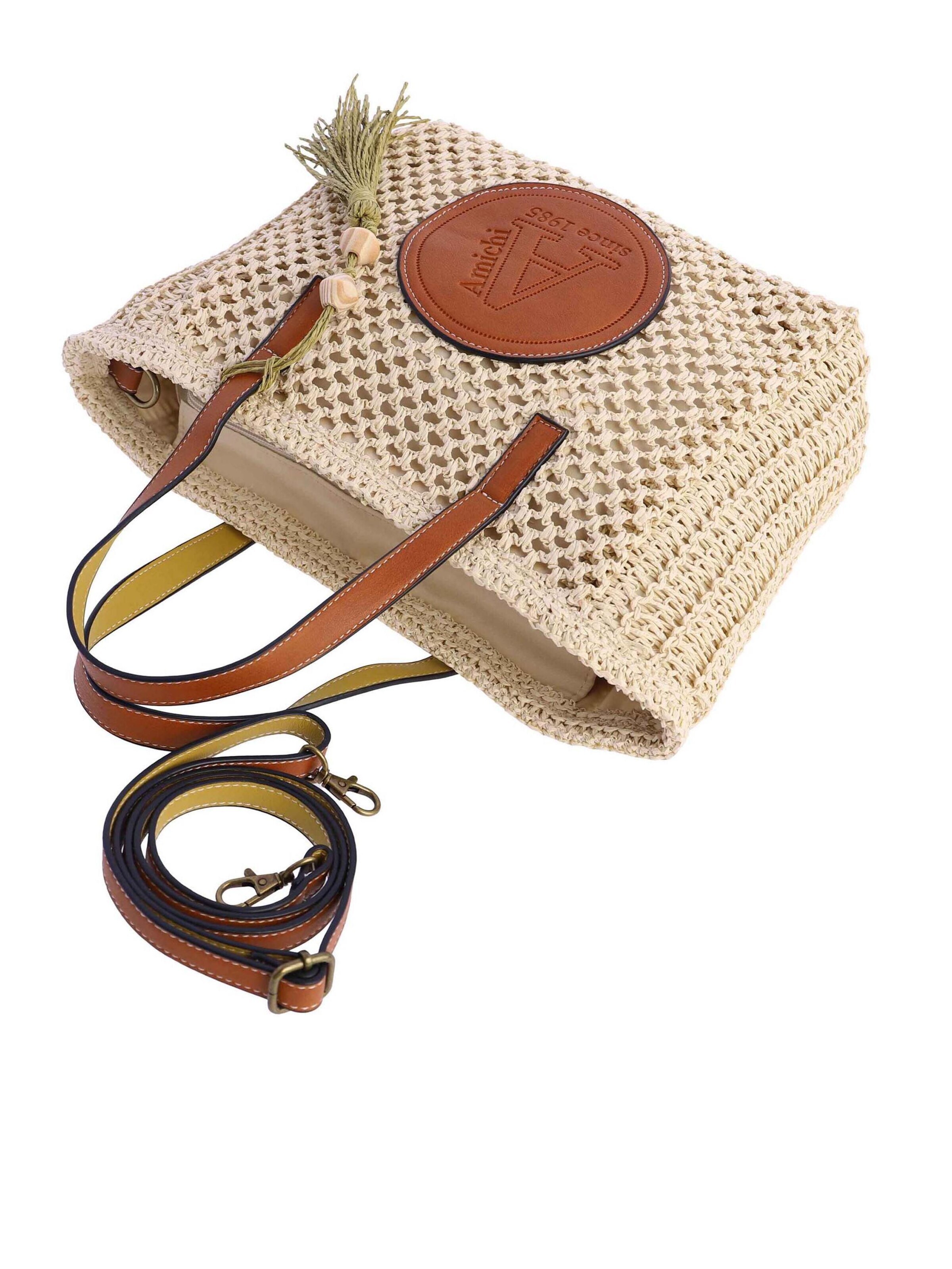Amichi - Bolso de mano 'Aruba' en beige