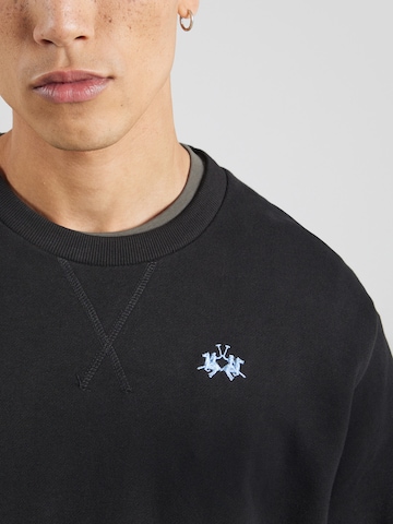 La Martina Μπλούζα φούτερ σε μαύρο