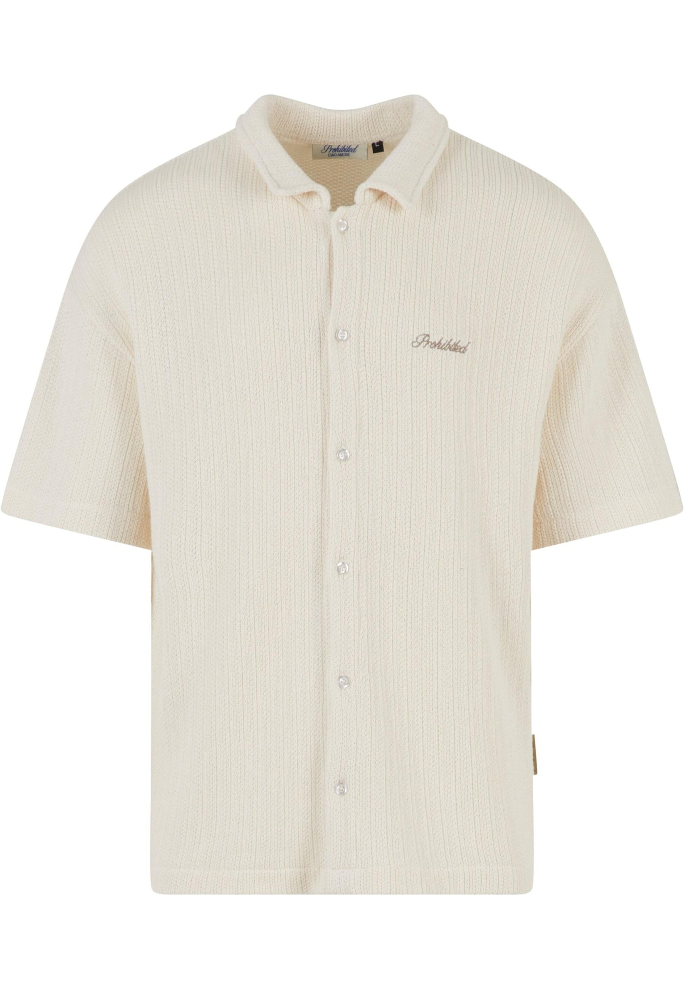 Prohibited Comfort Fit Skjorta 'Portofino' i beige: framsida