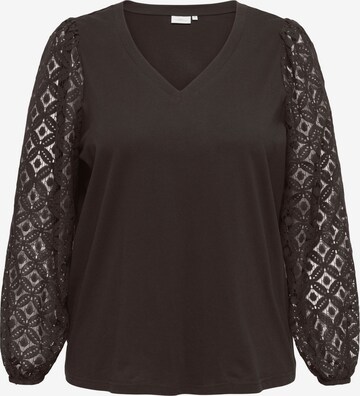 ONLY Carmakoma Blouse 'CAREffie' in Bruin: voorkant