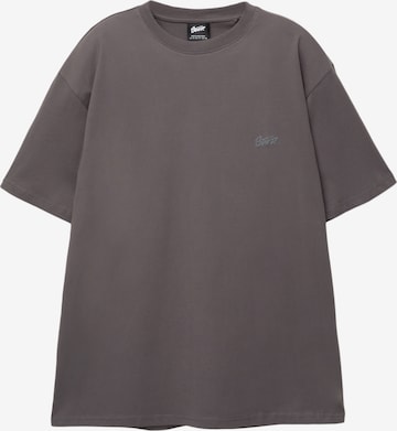 Pull&Bear Tričko 'STWD' – šedá: přední strana