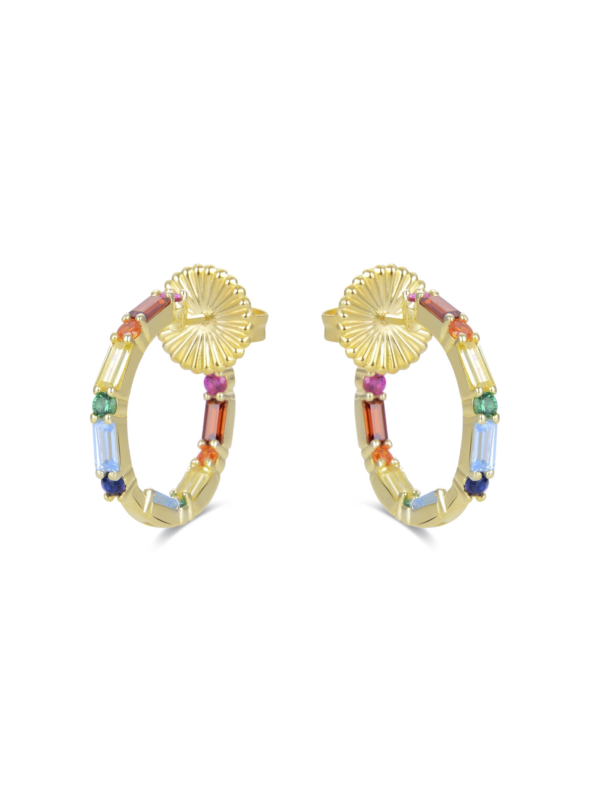 Luxenter Øreringe 'Hinnar' i blandingsfarvet