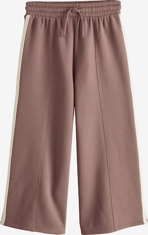 Next Wide leg Trousers in Brown: front