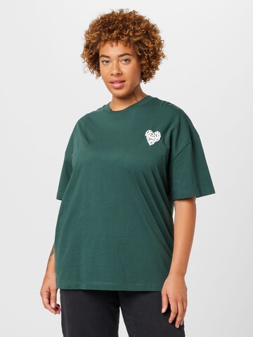 Cotton On Curve Shirt in Groen: voorkant
