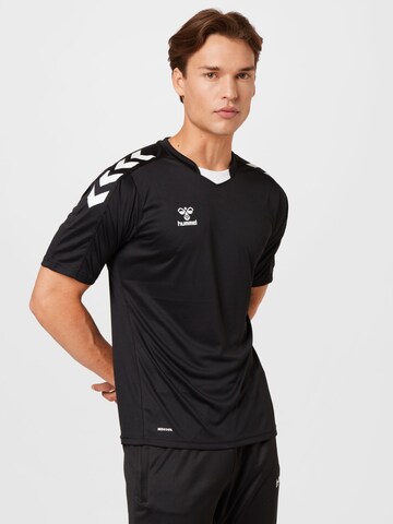 Hummel - Camiseta funcional en negro: frente