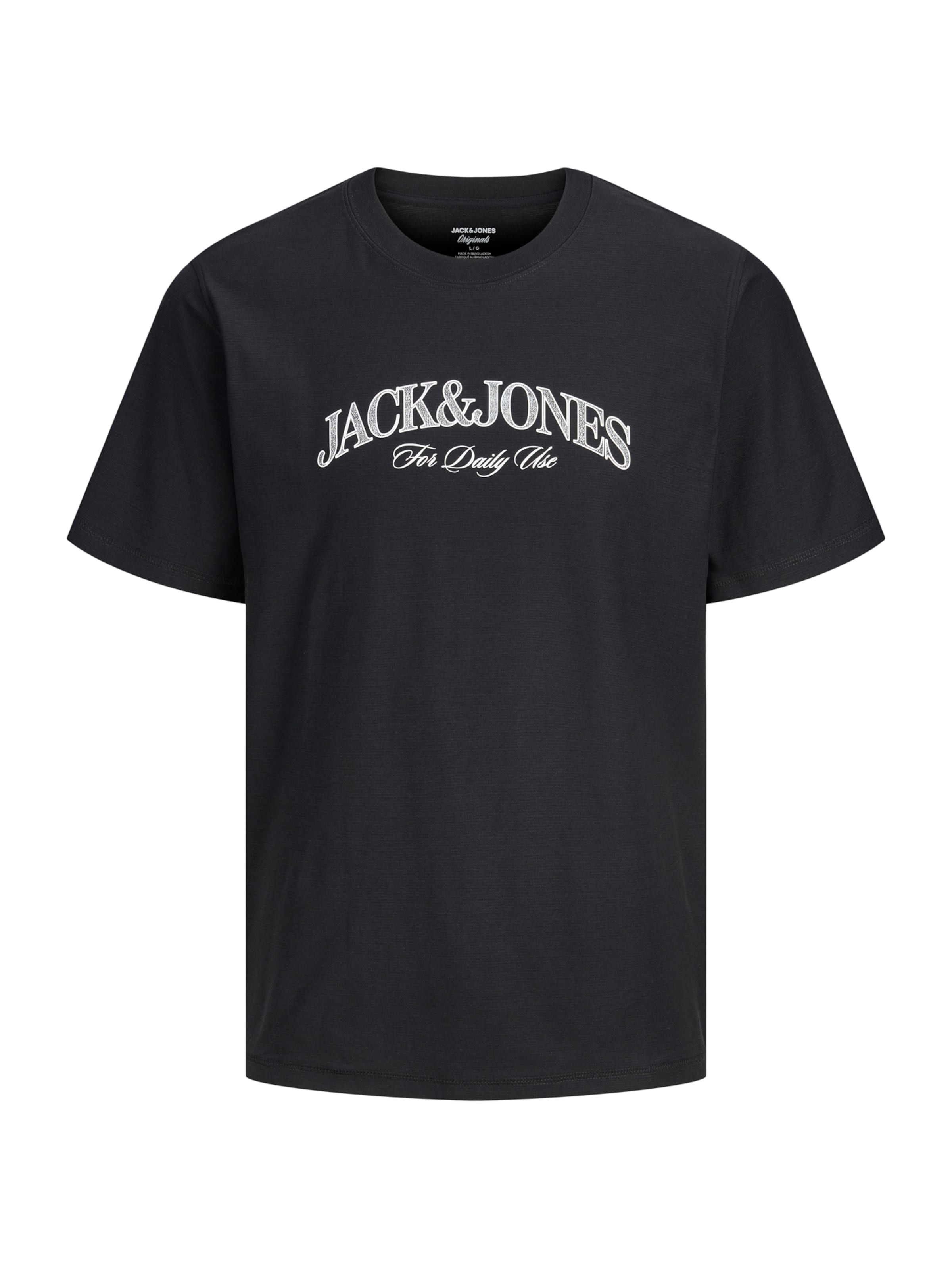 Jack & Jones Plus Μπλουζάκι 'JORCASSIS' σε μαύρο: μπροστά