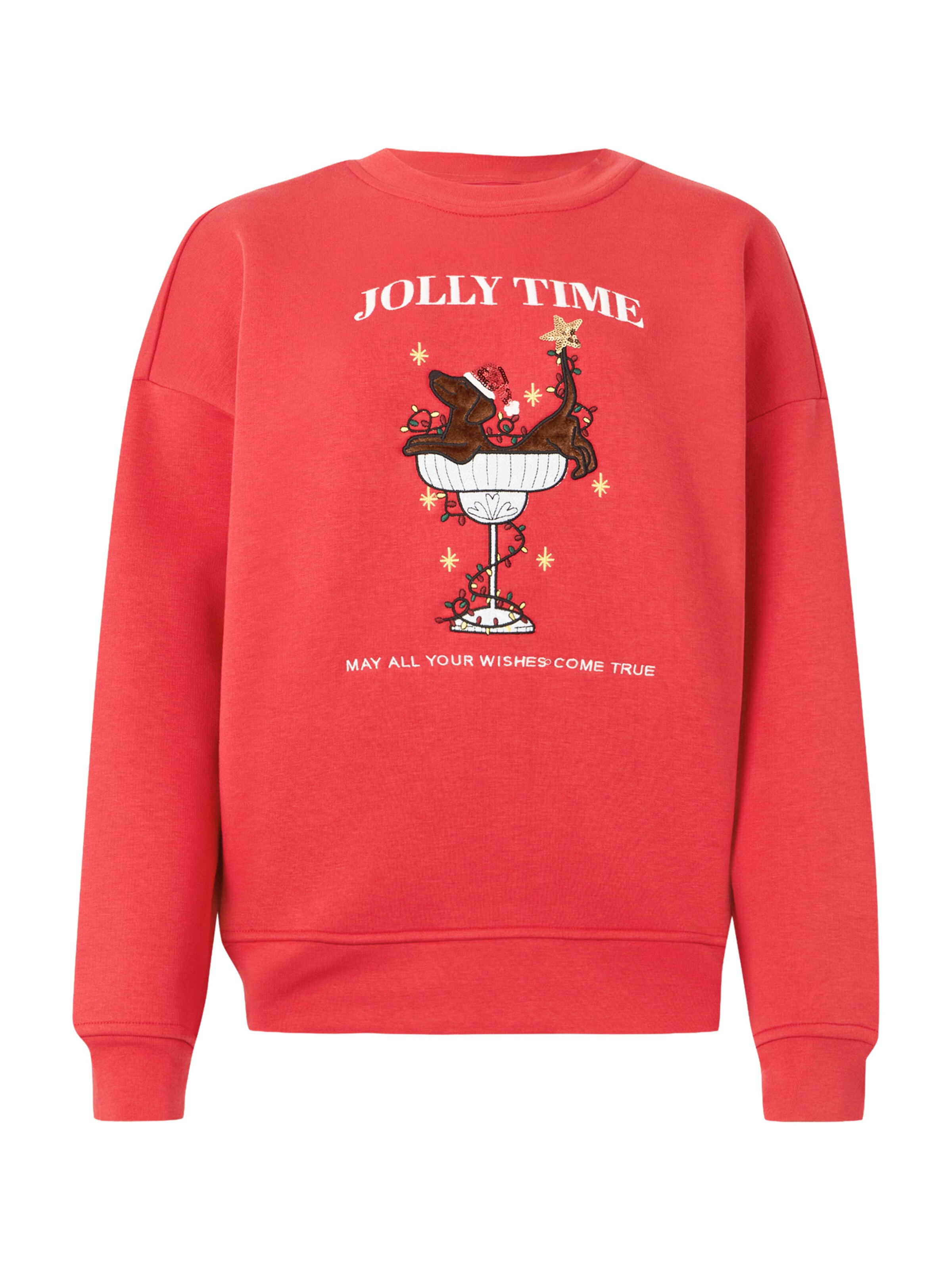 LeGer by Lena Gercke Sweatshirt 'Evie' in Chocolate / Yellow / Red / White, Item view