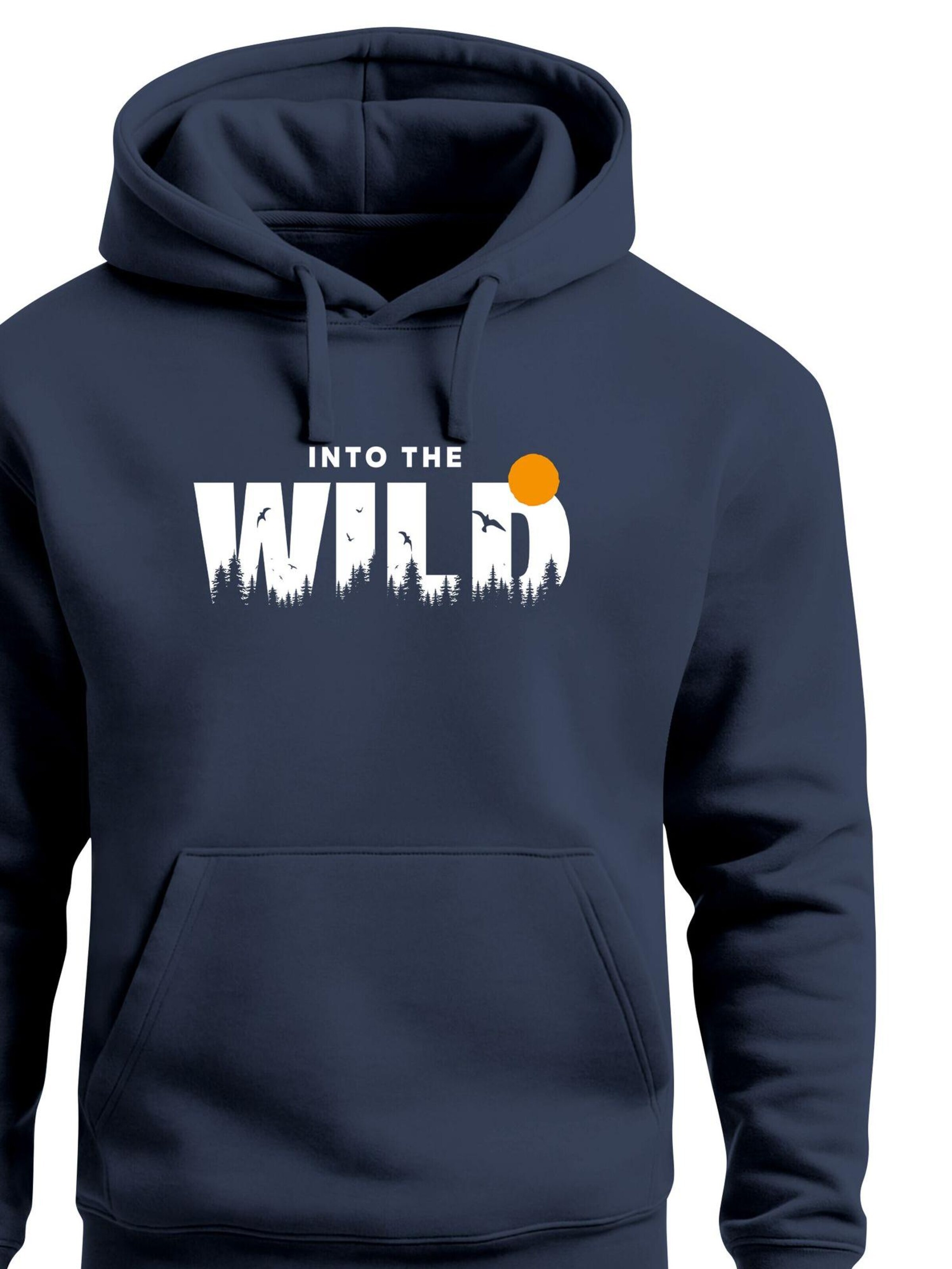 Neverless Sweatshirt 'Into the Wild'‌ in Blau