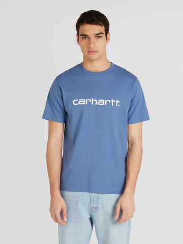 Carhartt WIP - Camiseta en azul: frente