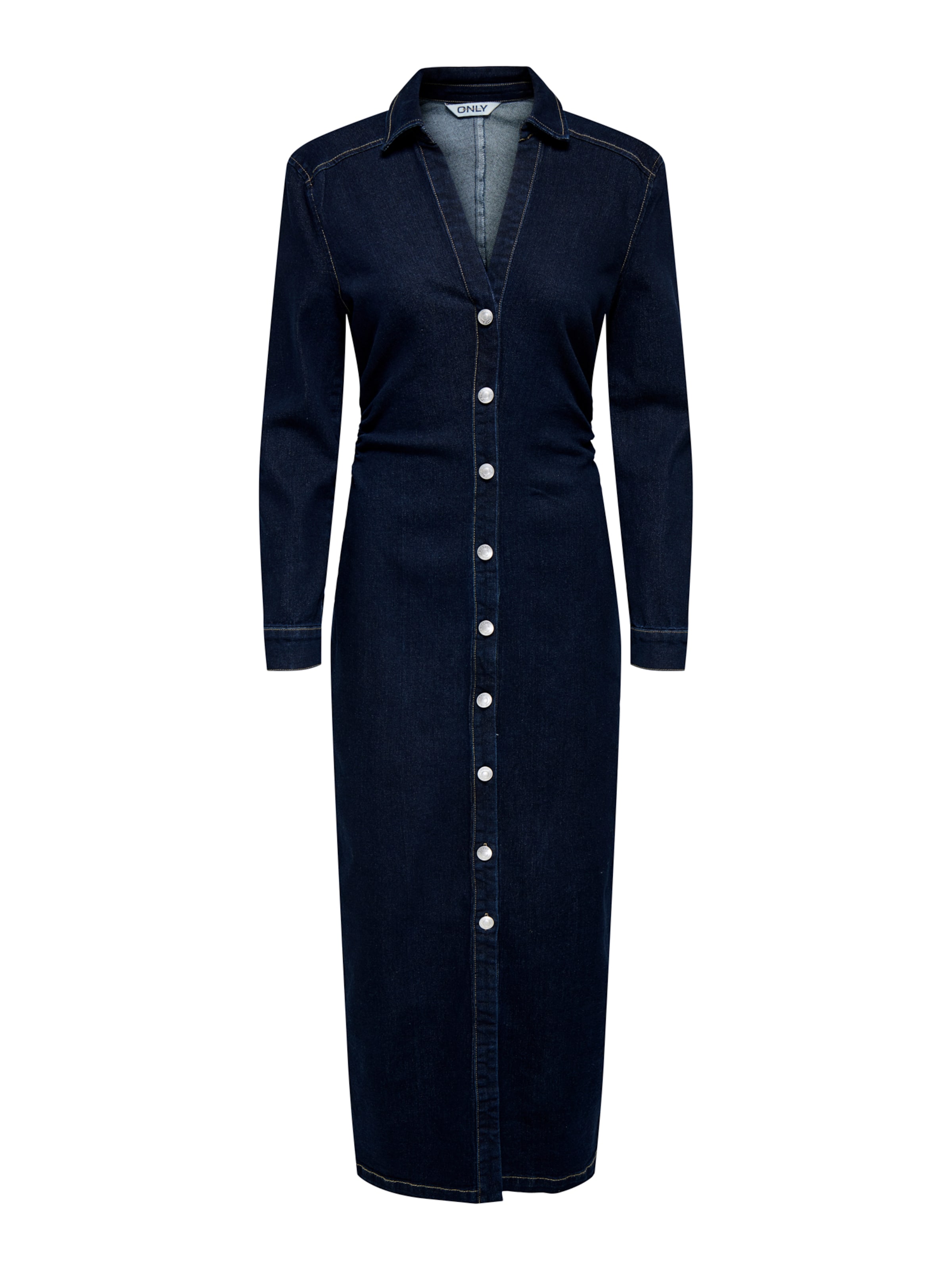 Robe-chemise ONLY en bleu : devant