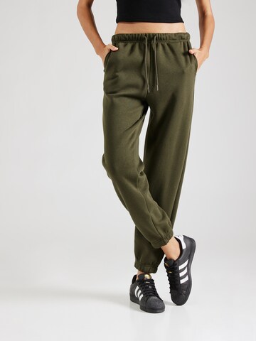 PIECES Tapered Broek 'PCCHILLI' in Groen: voorkant