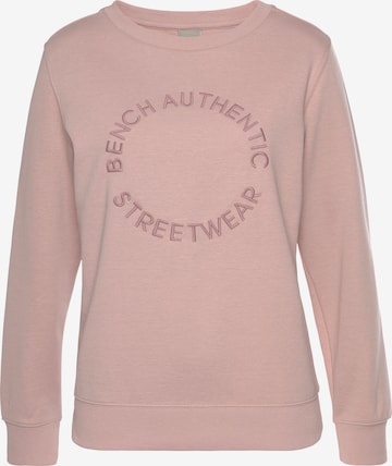 BENCH Sweatshirt in Pink: predná strana