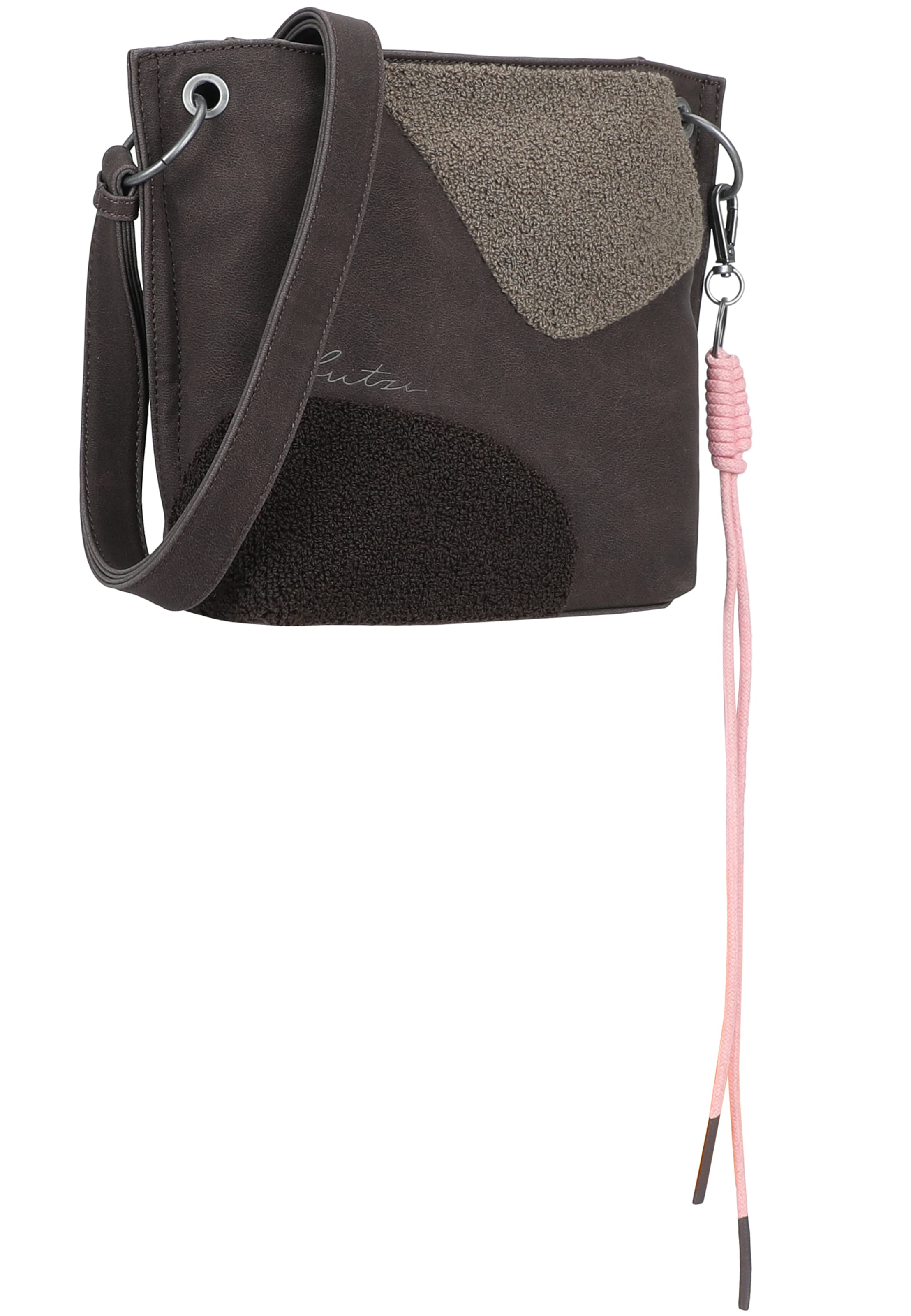 Fritzi aus Preußen Schultertasche 'Fritzi03 Limited Happy Flocked Jive' in Grau