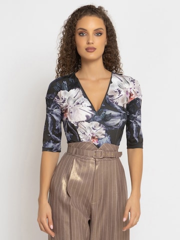 JIORO Blouse body 'ORCHID ICE' in Grijs