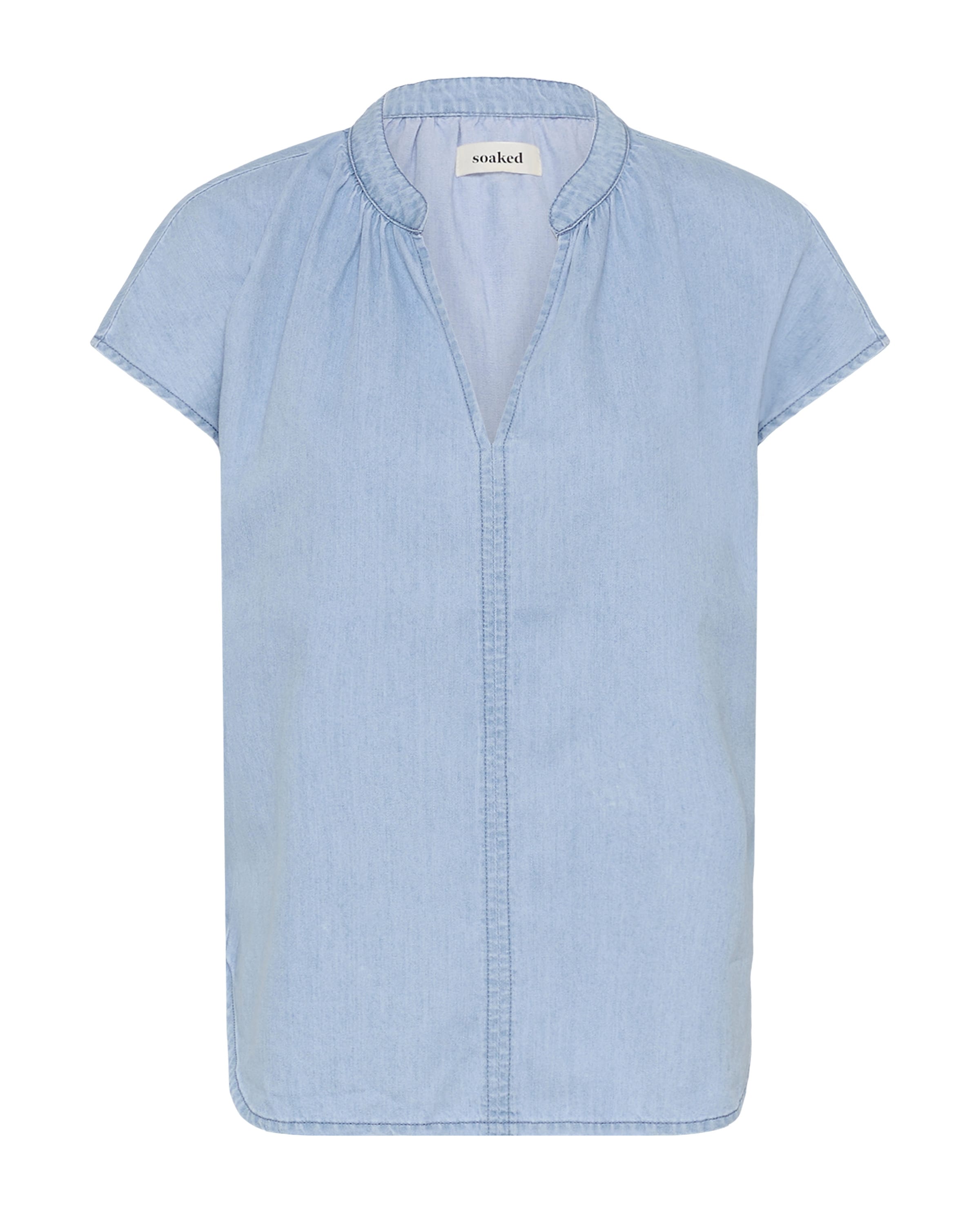 SOAKED IN LUXURY Blouse in L in Blue denim, Item view