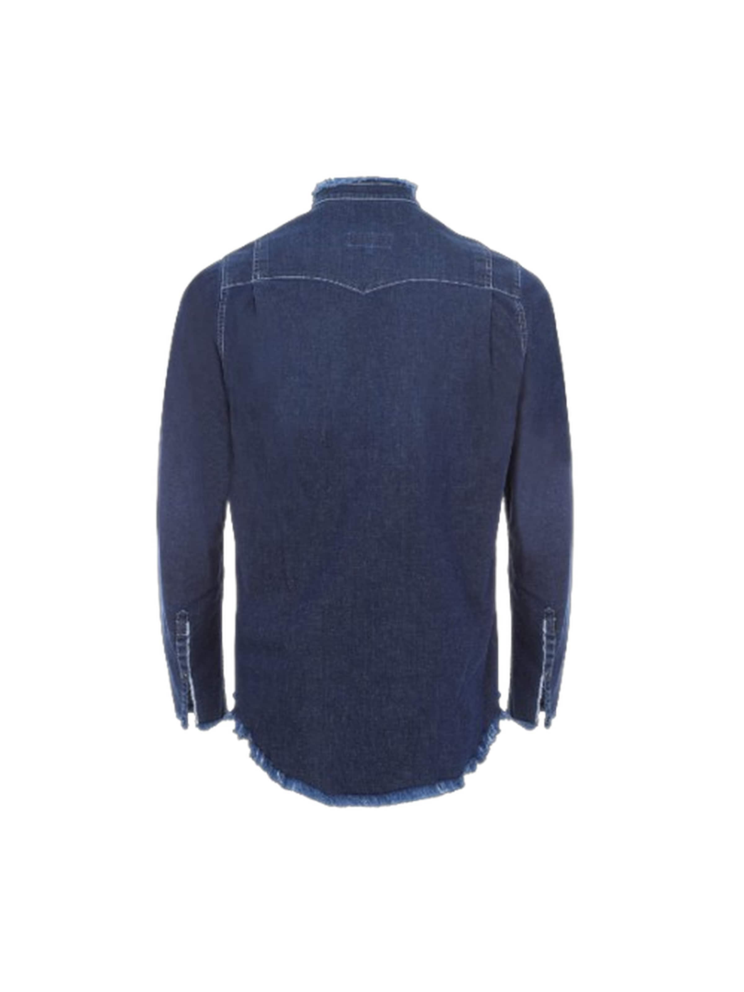 Yoxeone Slim Fit Skjorte 'HIPPY' i blå