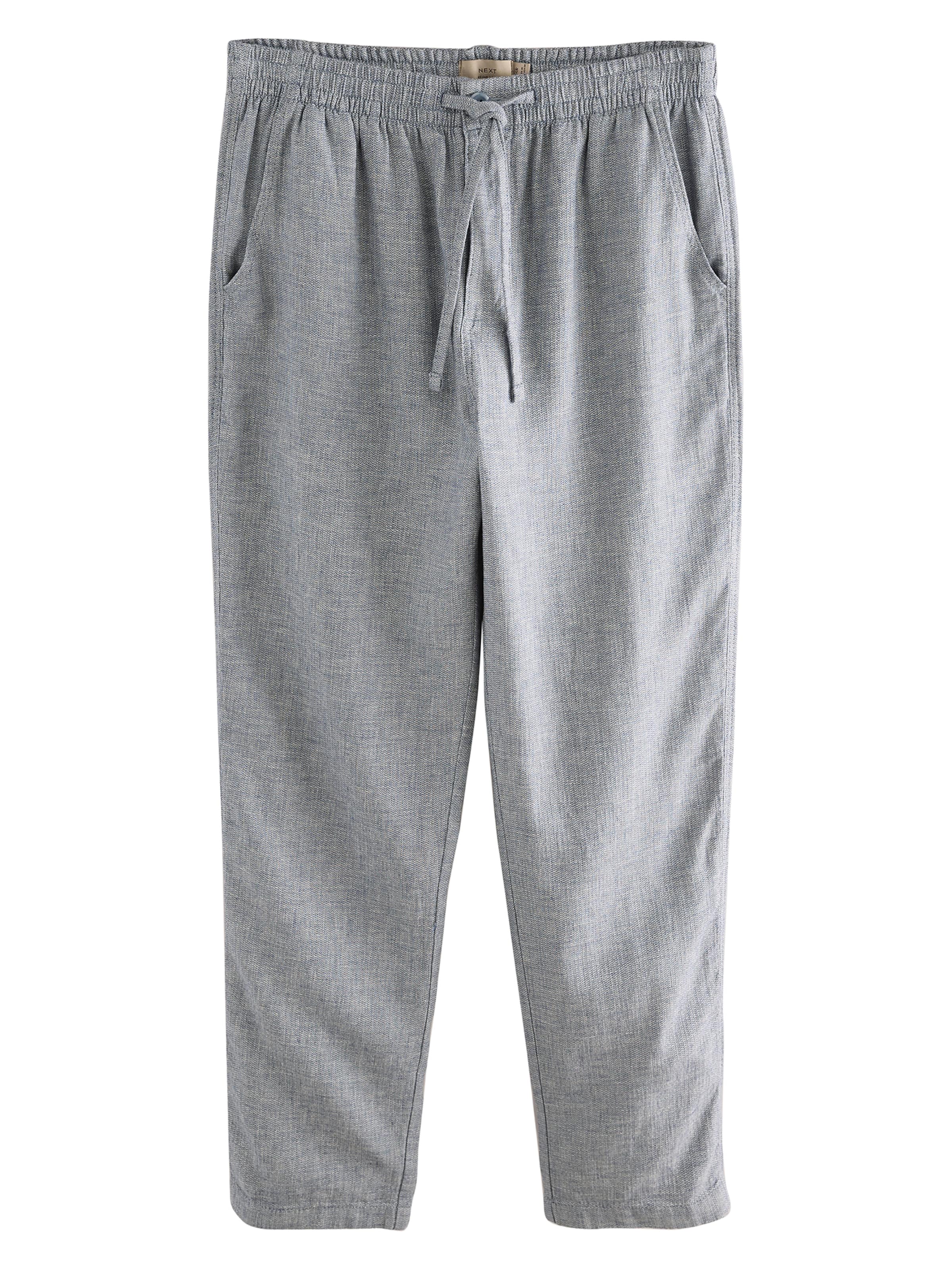 Largi Pantaloni eleganți de la Next pe albastru: față