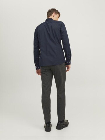 JACK & JONES Slim Fit Slim Fit Oberhemd Oberhemd in Blau