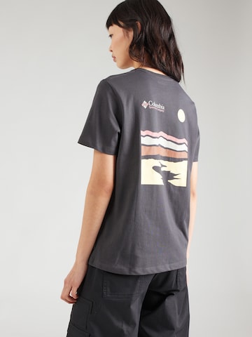 COLUMBIA Функциональная футболка 'Heritage' в Черный: спереди