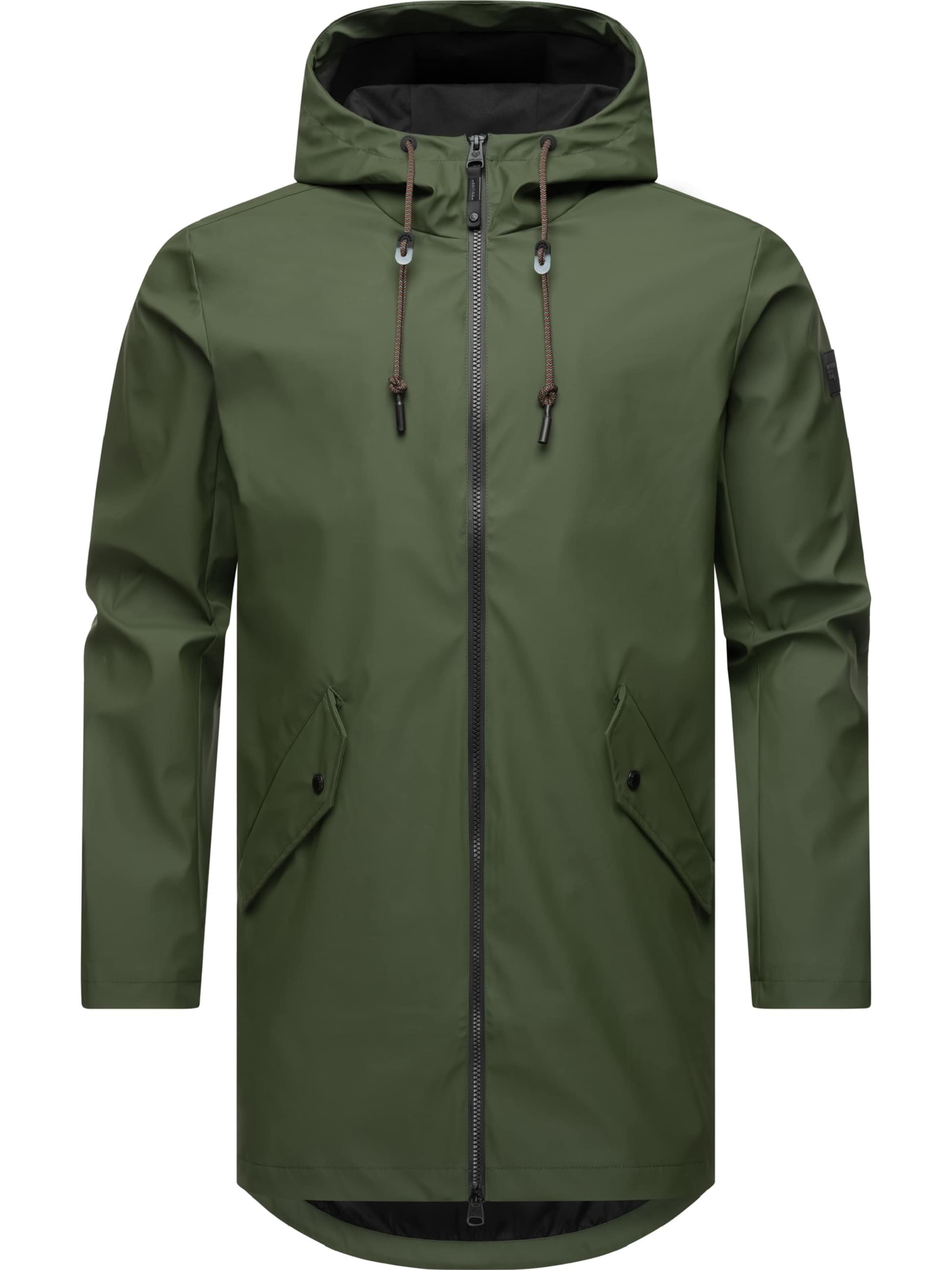 RagwearTehnička jakna 'Sanwoy' - zelena boja: prednji dio