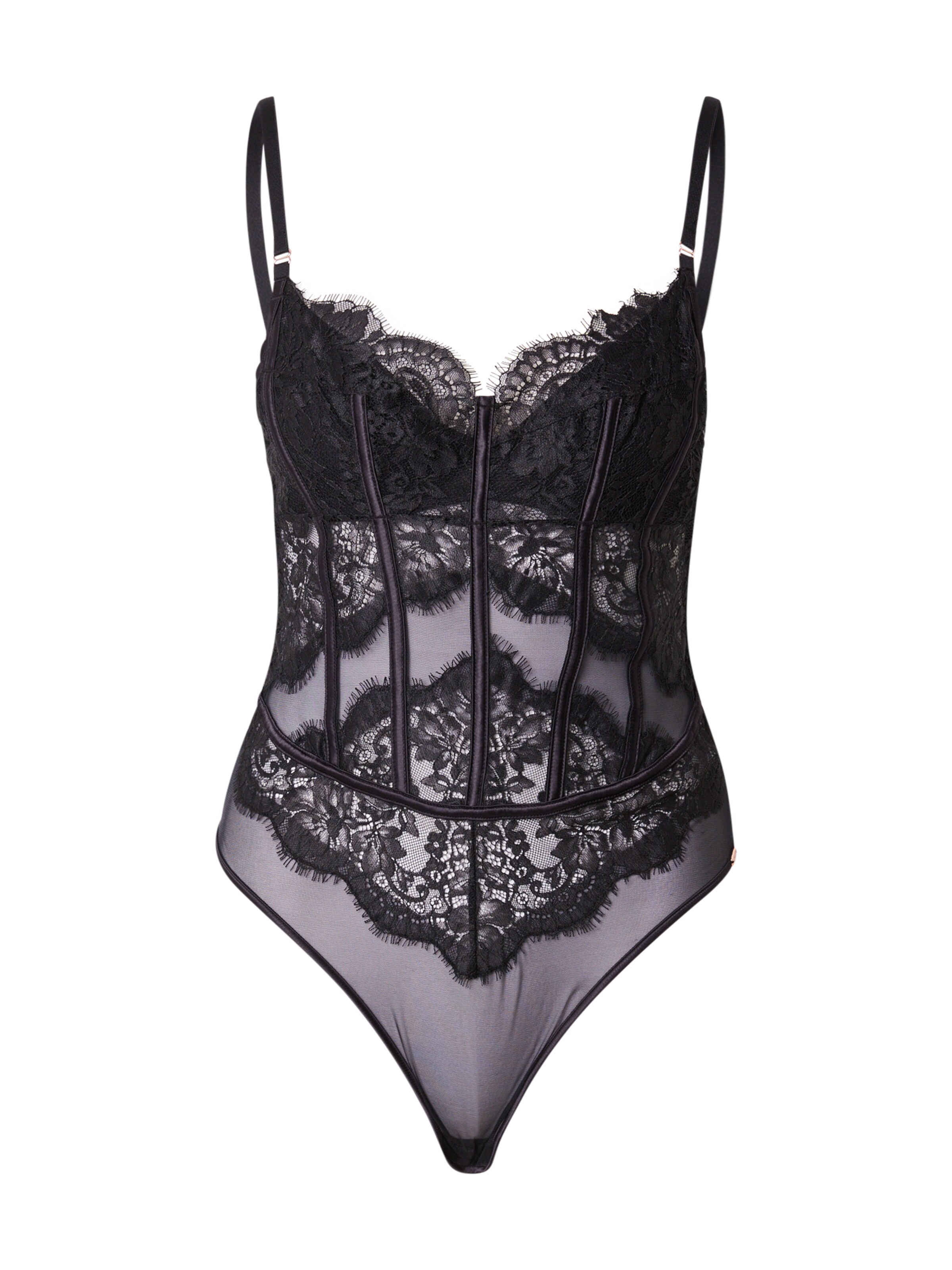 Hunkemöller - Body 'Chalice' em preto: frente