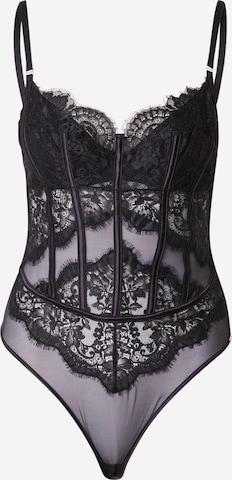 HunkemöllerBodi 'Chalice' - crna boja: prednji dio